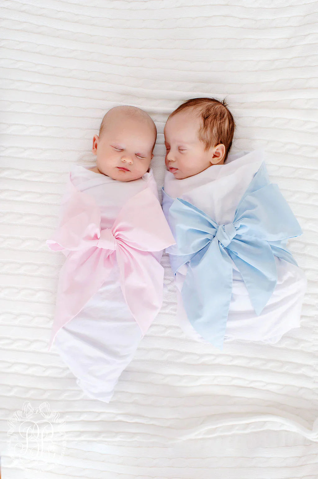 Bow Swaddle - Broadcloth - Palm Beach Pink