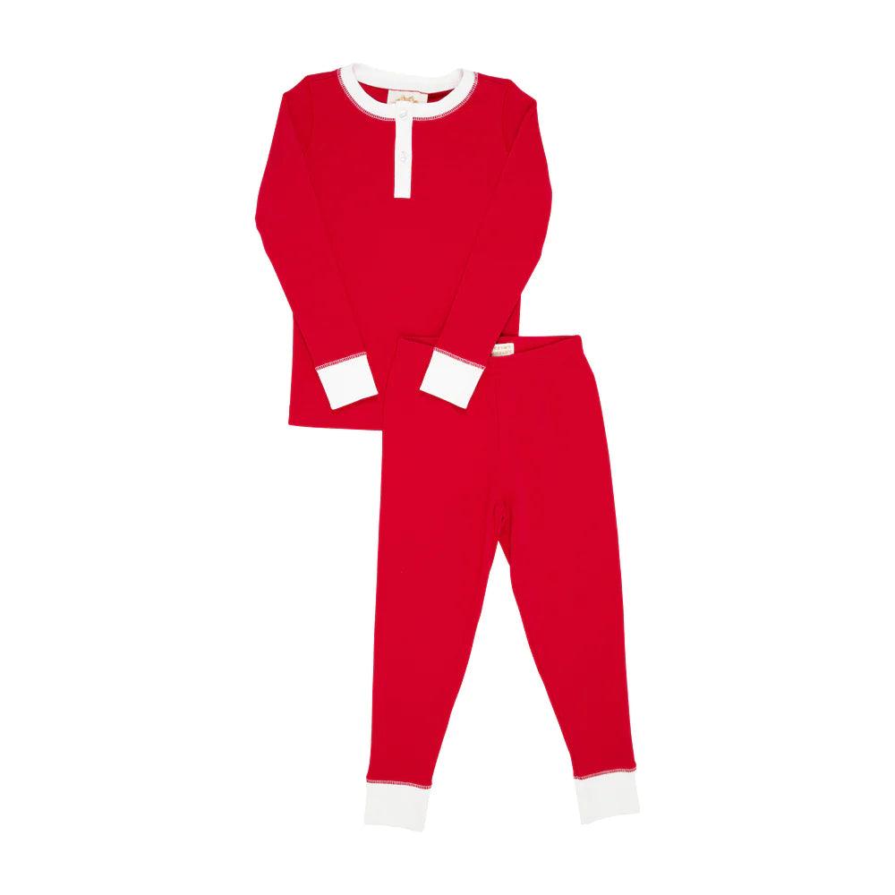 Sutton's Sweet Dream Set (Unisex) - Rudolph Red With Worth Avenue White