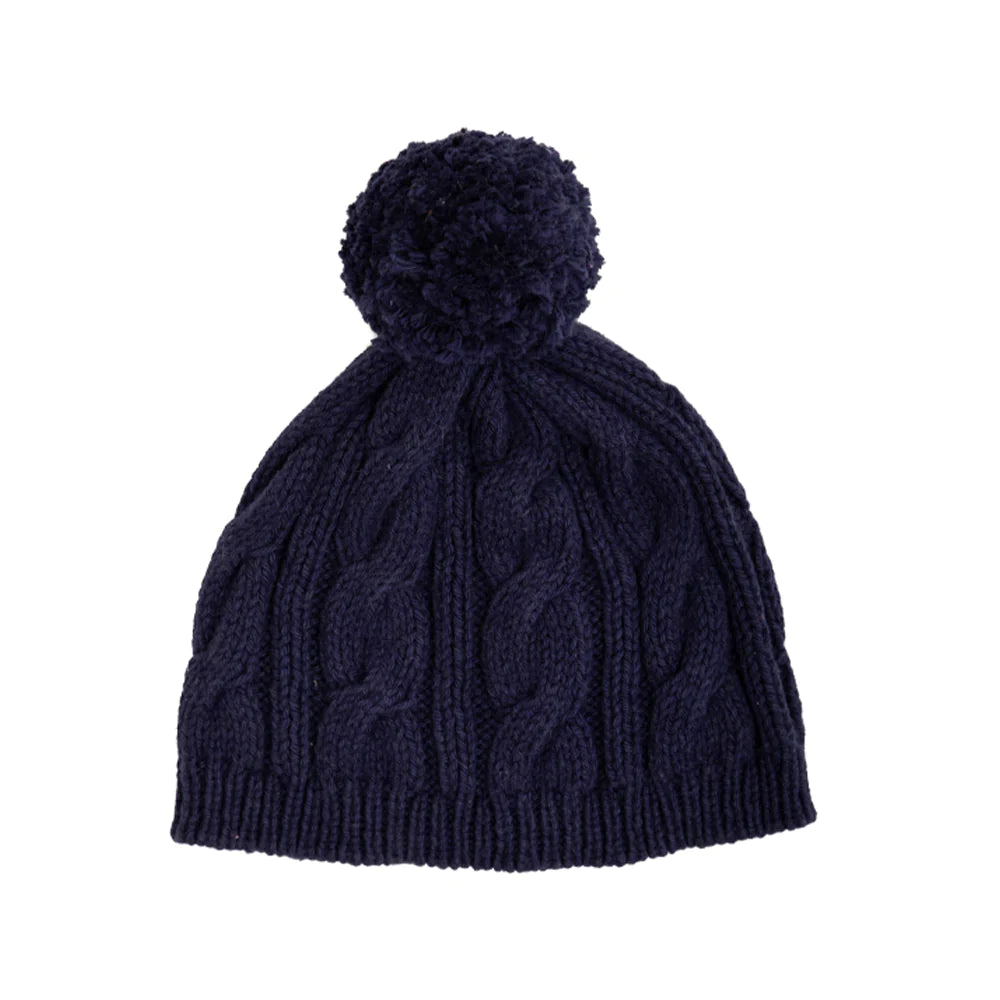 Collins Cable Knit Hat - Nantucket Navy