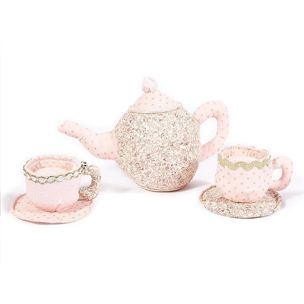 FLORAL STUFFED TOY TEA SET