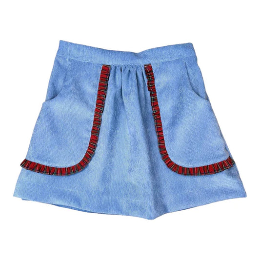 Jolie Skirt - French Blue Cord