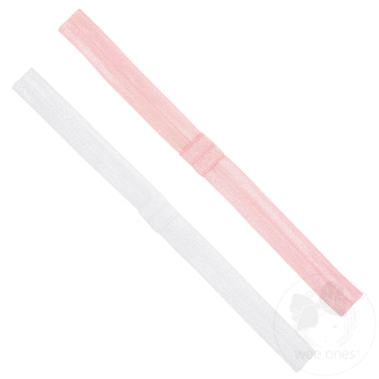 ADD-A-BOW ELASTIC GIRLS BABY BAND- TWO PACK