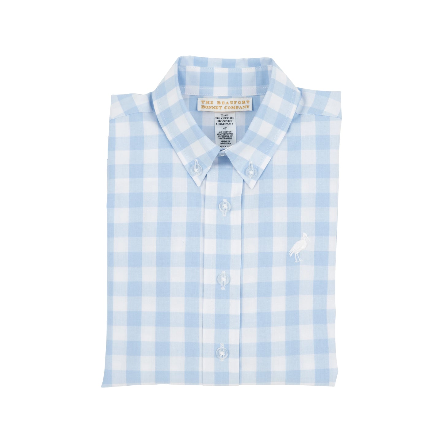 Dean's List Dress Shirt - Beale Street Blue Check with Worth Avenue White
