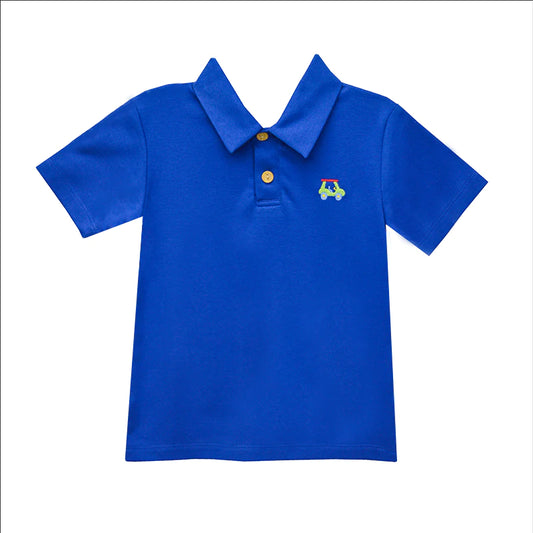 Golf Ian Polo - Royal Blue Knit