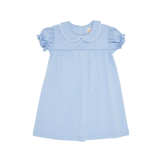 Holly Day Dress - Beale Street Blue With Worth Avenue White