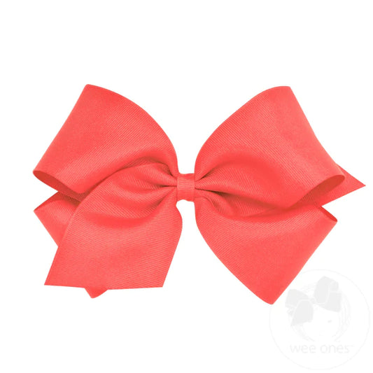 King Classic Grosgrain Hair Bow (Plain Wrap) - Multiple Color Options