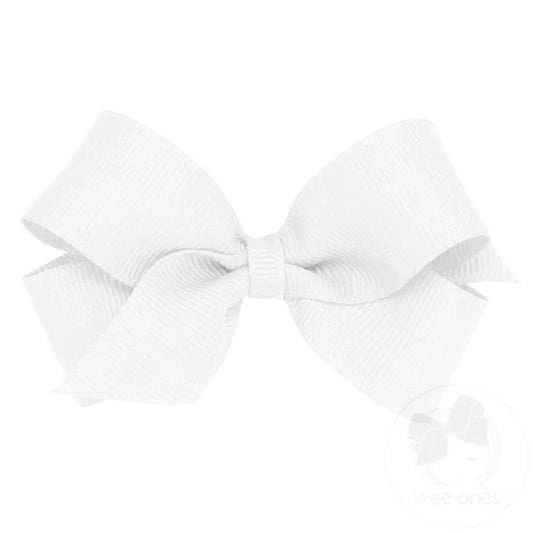 Mini Classic Grosgrain Hair Bow (Plain Wrap)