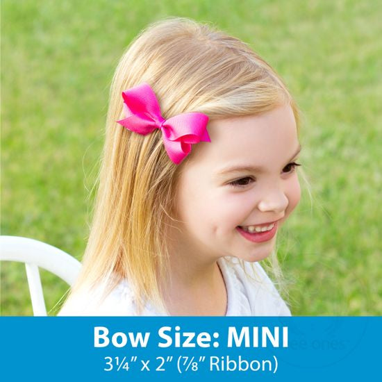 Mini Wee Splash Bow - Hot Pink