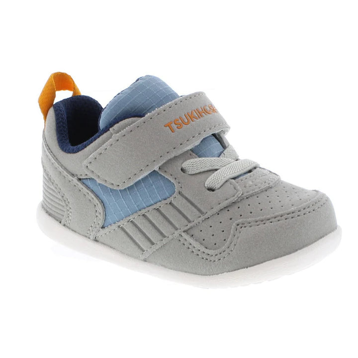 TSUKIHOSHI Shoes - Racer Gray and Sea Blue 3.0 Infant to 6.5 Toddler