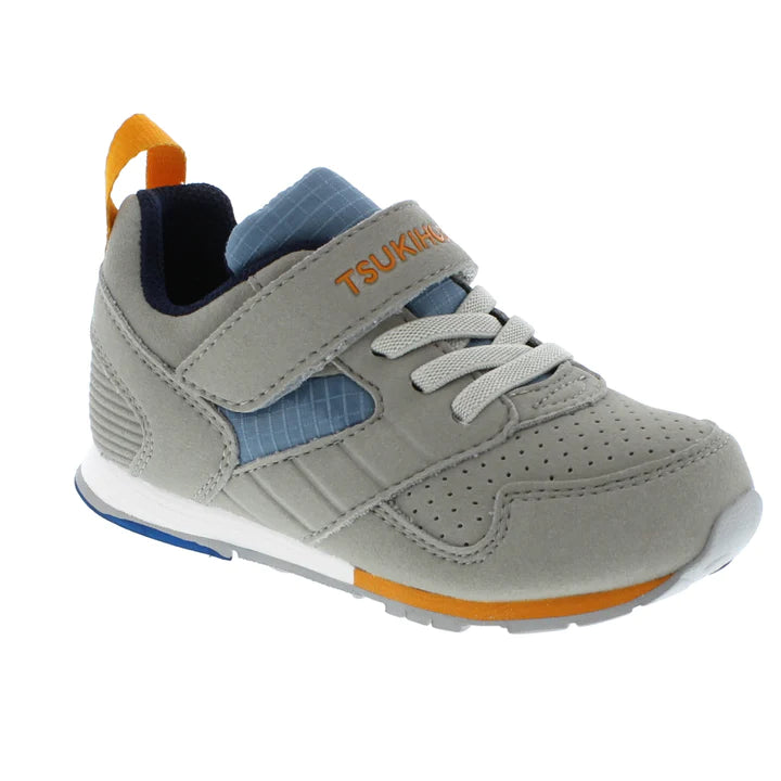 TSUKIHOSHI Shoes - Racer Gray and Sea Blue 6.5 to 13 Toddler