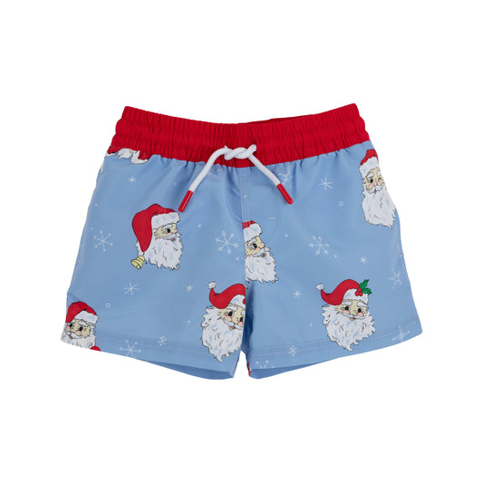 Tortola Trunks - Dear Santa (Beale Street Blue) with Richmond Red