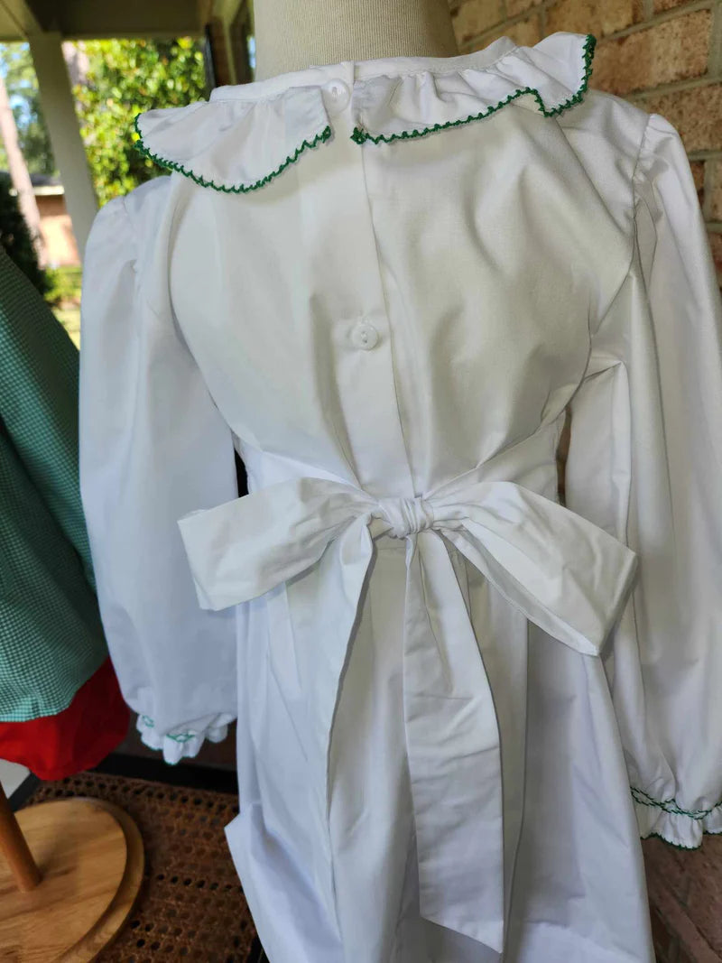 Virginia White Classic Smocked Dress