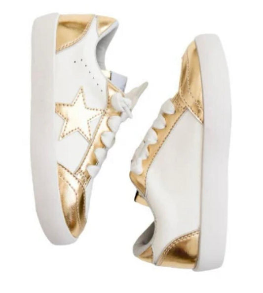 Bella Cher Gold Star Sneakers