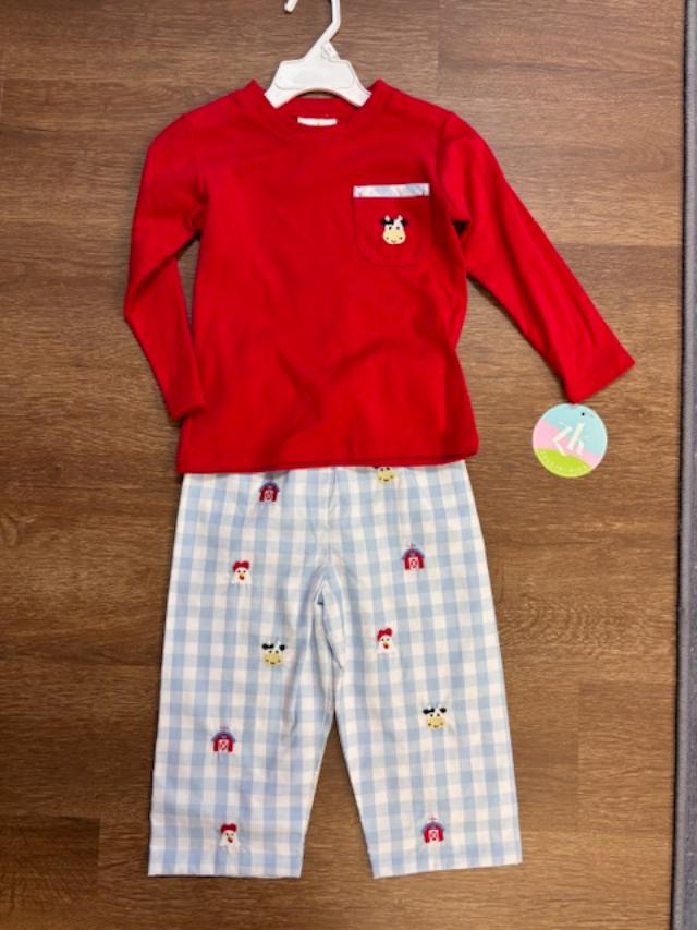 Farm Jacob's Play Tee Red Knit